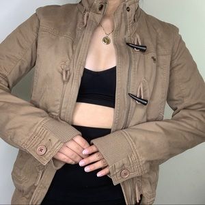 Brown Bomber-style Jacket
